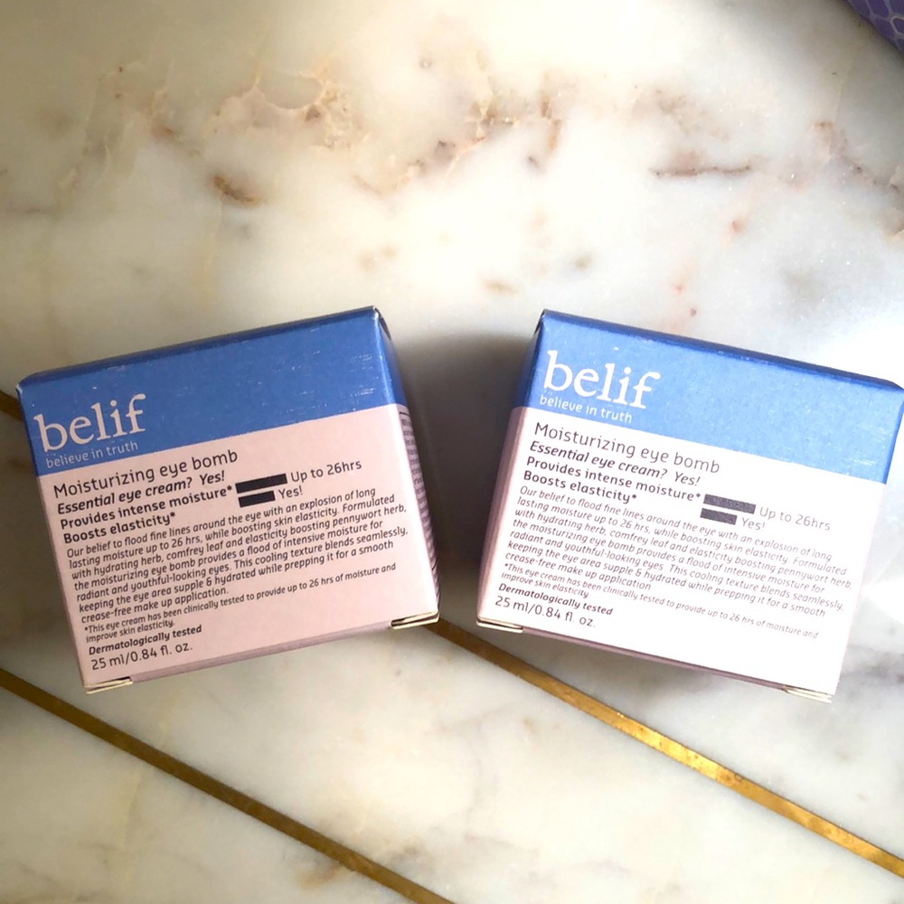 Belif moisturizing eye bomb! X 2 bottles